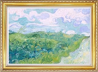 Van Gogh Framed Wall Art Print Green Wheat Fields Auvers Classic Wall Decor Vintage Art Room Decor