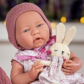 JC Toys La Newborn Royal Collection | Anatomically Correct Real Girl Baby Doll | 15 All-Vinyl Baby Doll | Designed by Berenguer Made in Spain | Ages 2+ | Pink Gift Set