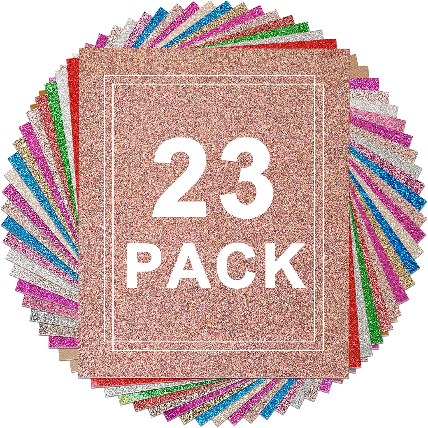 Buy Glitter Heat Transfer Vinyl Bundle HIRALIY 21 Sheets 12" x 10