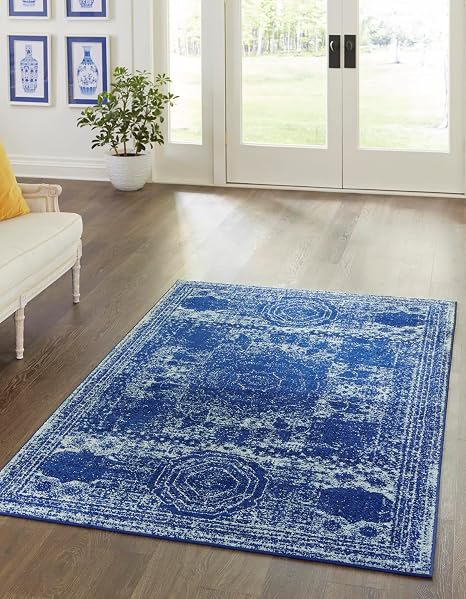 Purple Vintage Turkish Oushak Rug With A Traditional Medallion Design