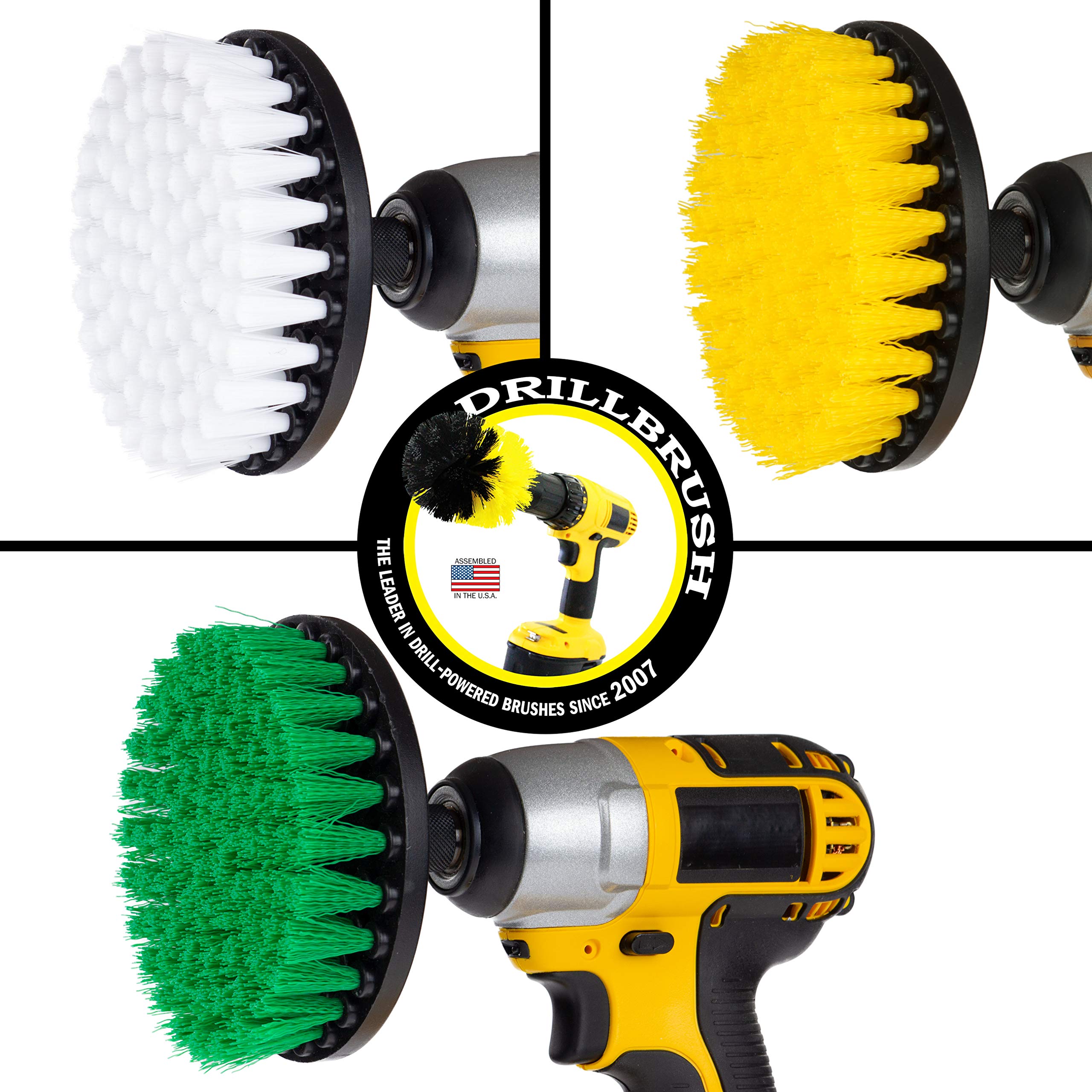Limpieza de la casa - Herramientas de cocina - Limpiador de ducha - Accesorios de baño - Cepillo de taladro - Kit de limpieza de cepillo giratorio multiusos - Estufa, estante para horno, fregadero, 7