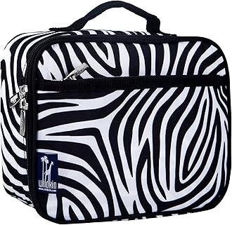 Wildkin Lunch Box Girls, Polyester, Zebra