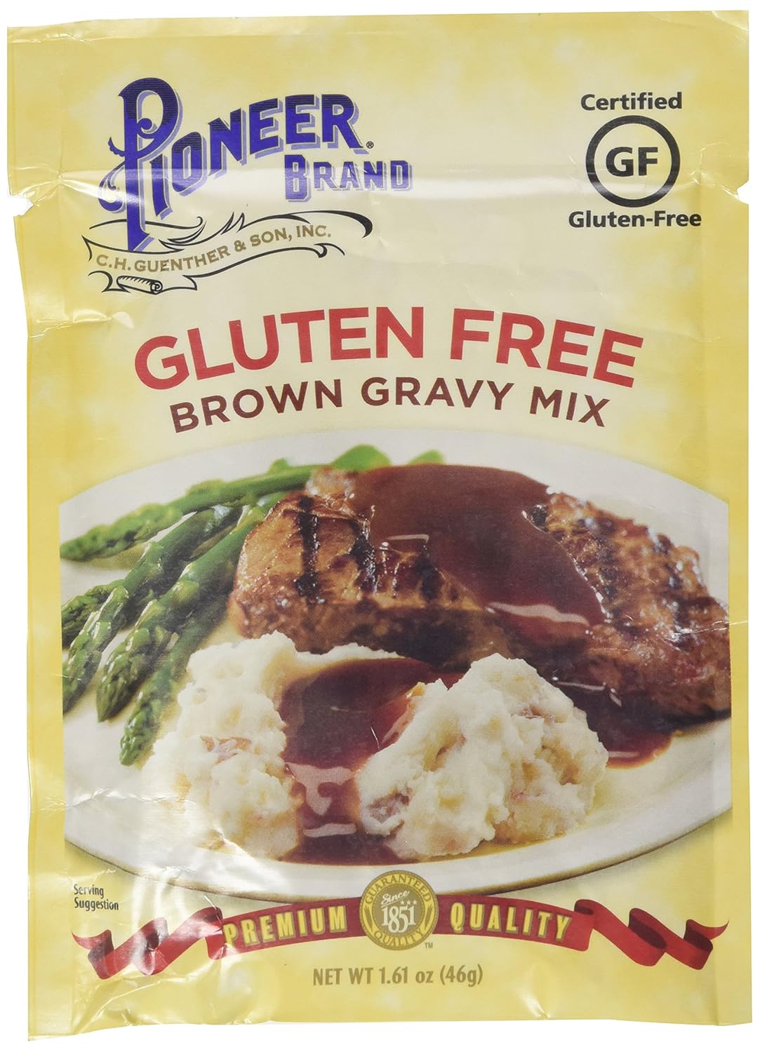 Pioneer Brand Gluten Free Brown Gravy Mix 1.61 Oz (Pack of