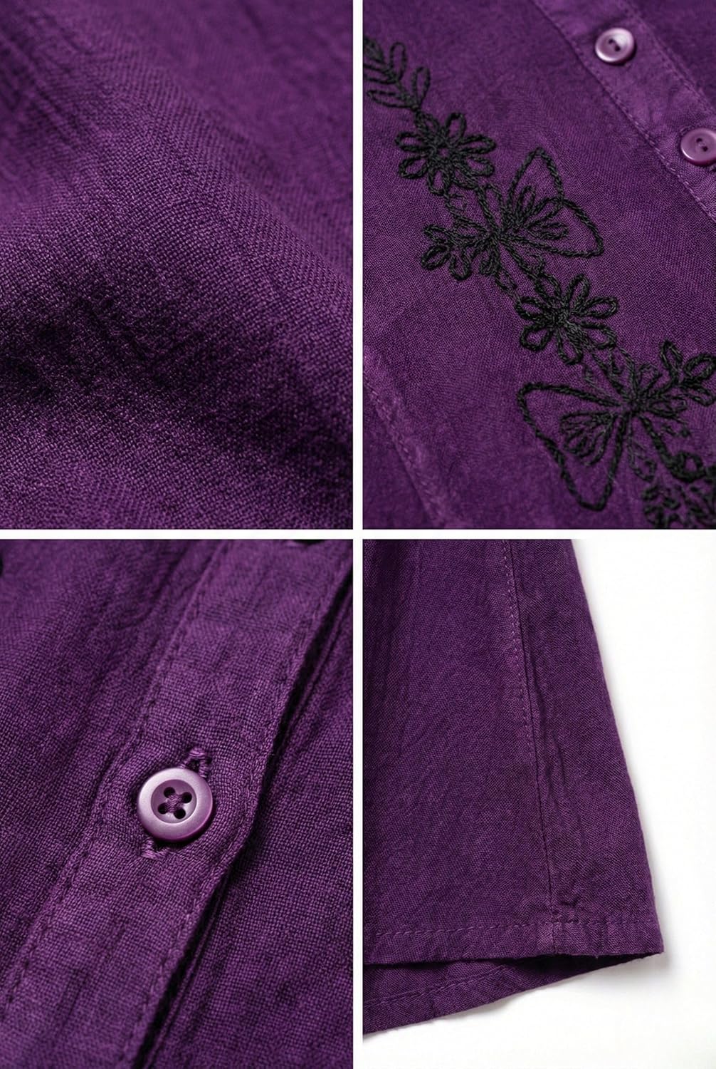 Sakkas Maya Women's Floral Embroidered Midi Sleeveless Button Up Rayon Dress