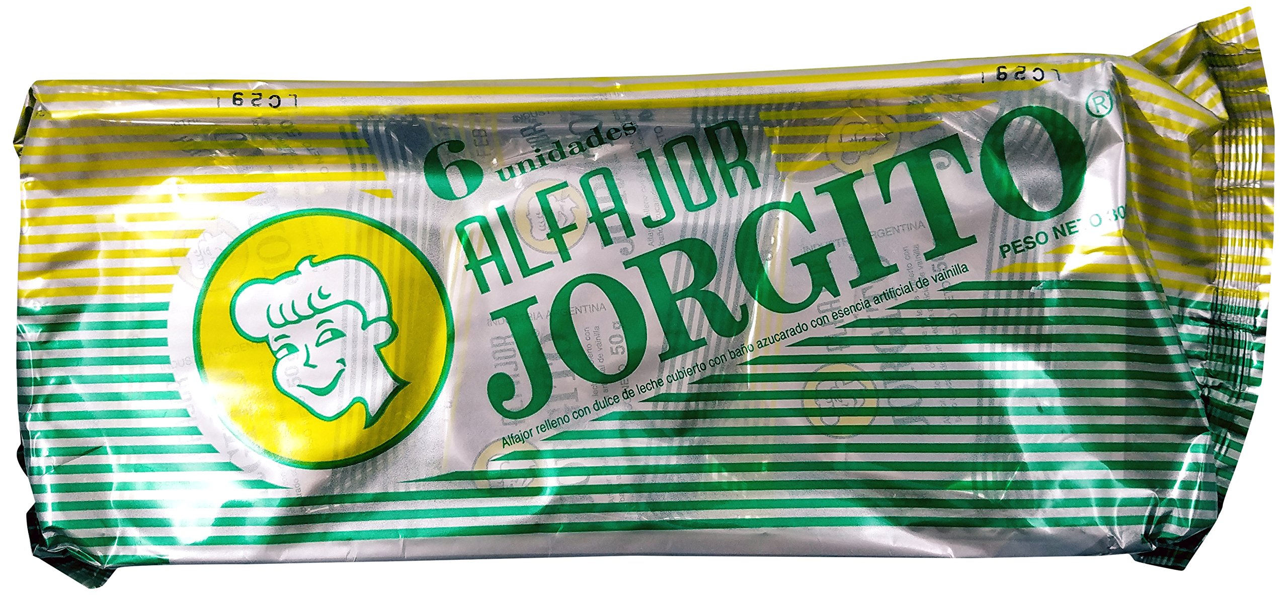 JorgitoAlfajor Agrupado Dulce de Leche, 6 ct