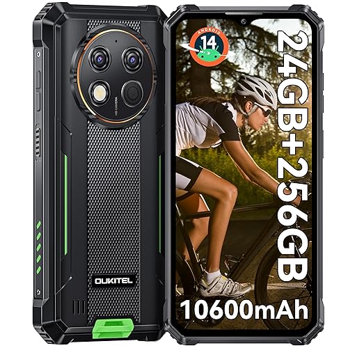 OUKITEL G1 Rugged Smartphone Android 14-2024 24GB+256GB/1TB 10600mAh Telefono Indistruttibile,