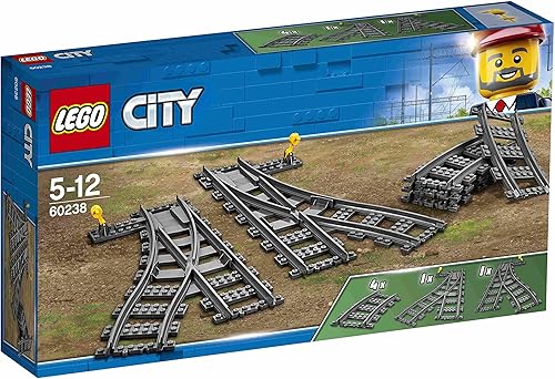Miniatura 4 de Lego City Set of 3 60337 Passenger Express Train, 60238 Turnouts & 60205 Rails