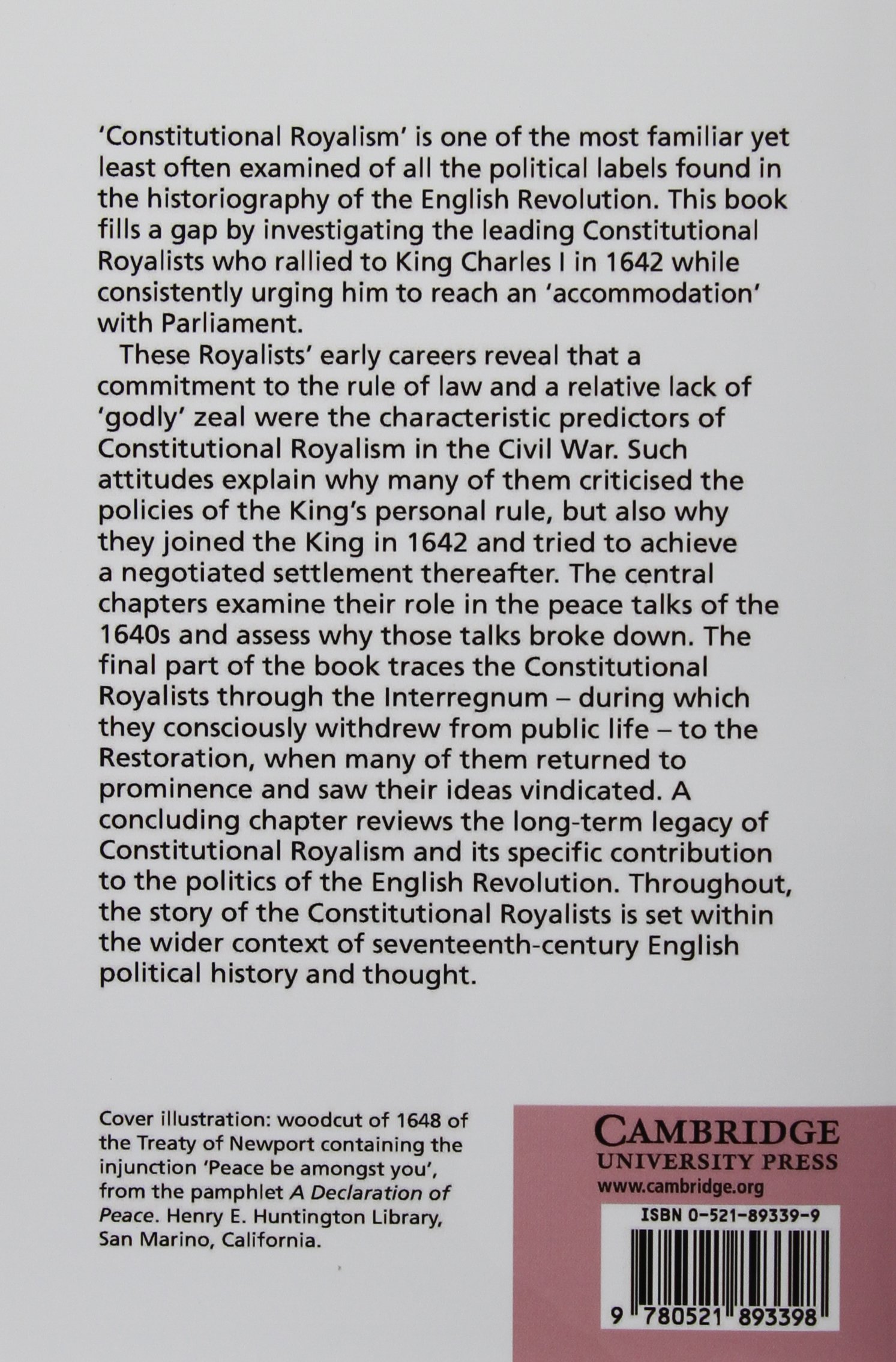 Constitutional Royalism and the Search for Settlement, c.1640–1649