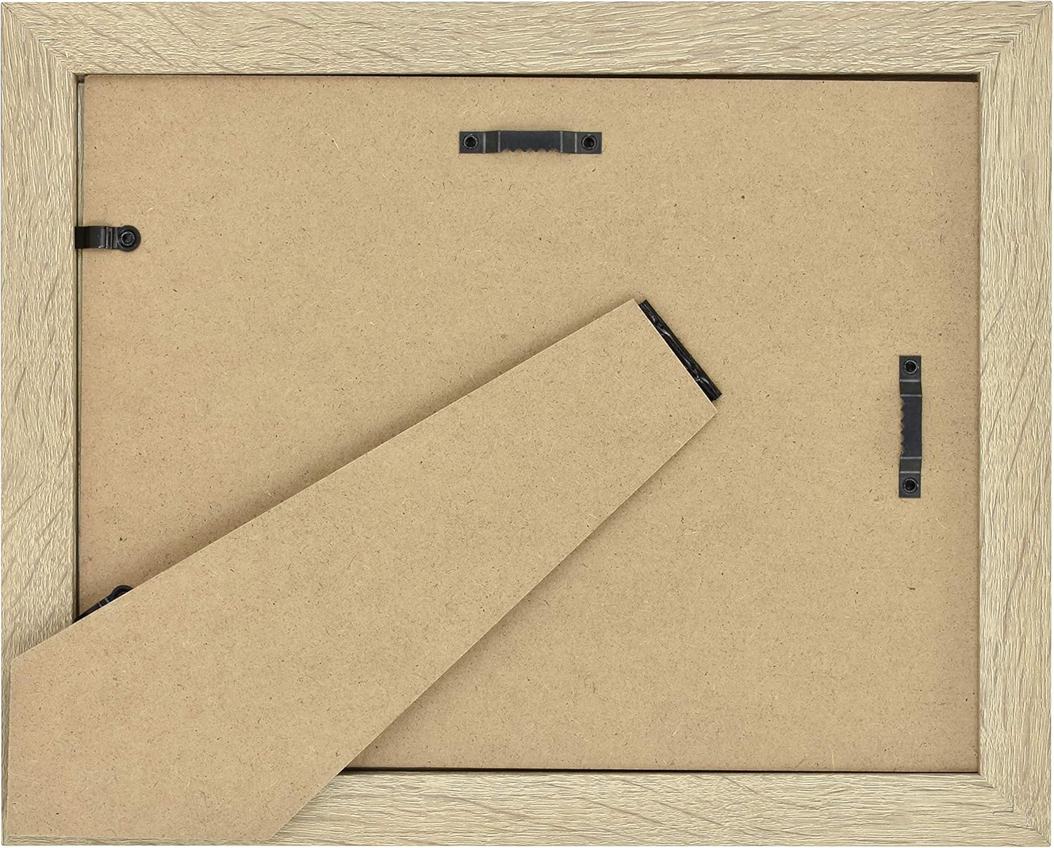 MCS Studio Gallery 8.5x11 Picture Frame Natural Woodgrain, Rectangle Photo Frame for Photos, Posters & Art Prints & Easel for Tabletop Display (4-Pack)