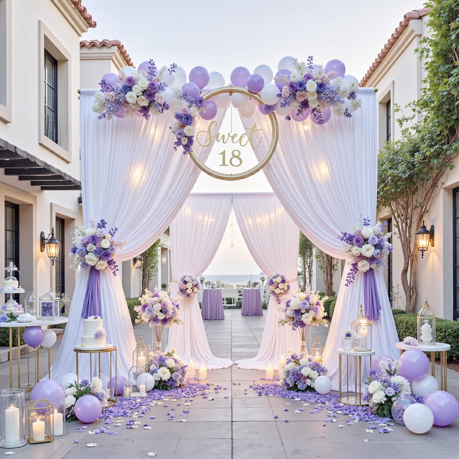 10ft x 14ft White Backdrop Curtains for Parties, 2 Panels Wrinkle Free Photo Backdrop Back Drop Cloth for Wedding Birthday Photography Background Decor