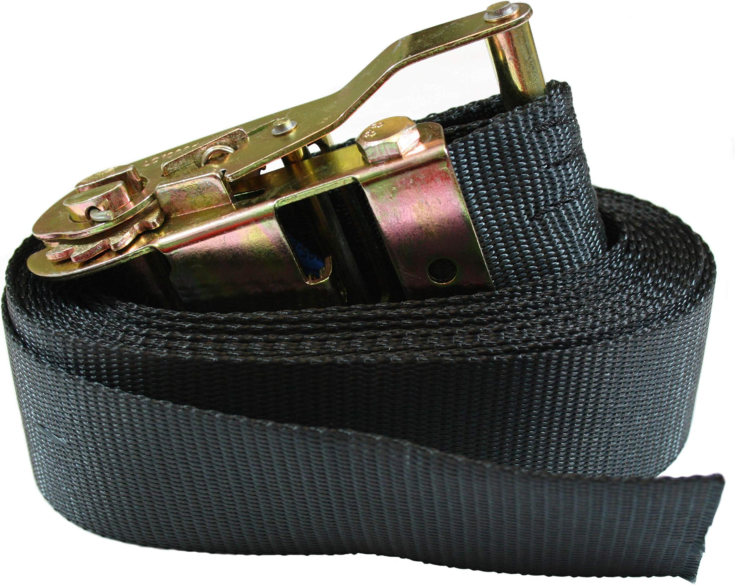 2000kg Black Endless Cargo Lorry Ratchet Lashing Tie Down Restraint Strap (4mtr)