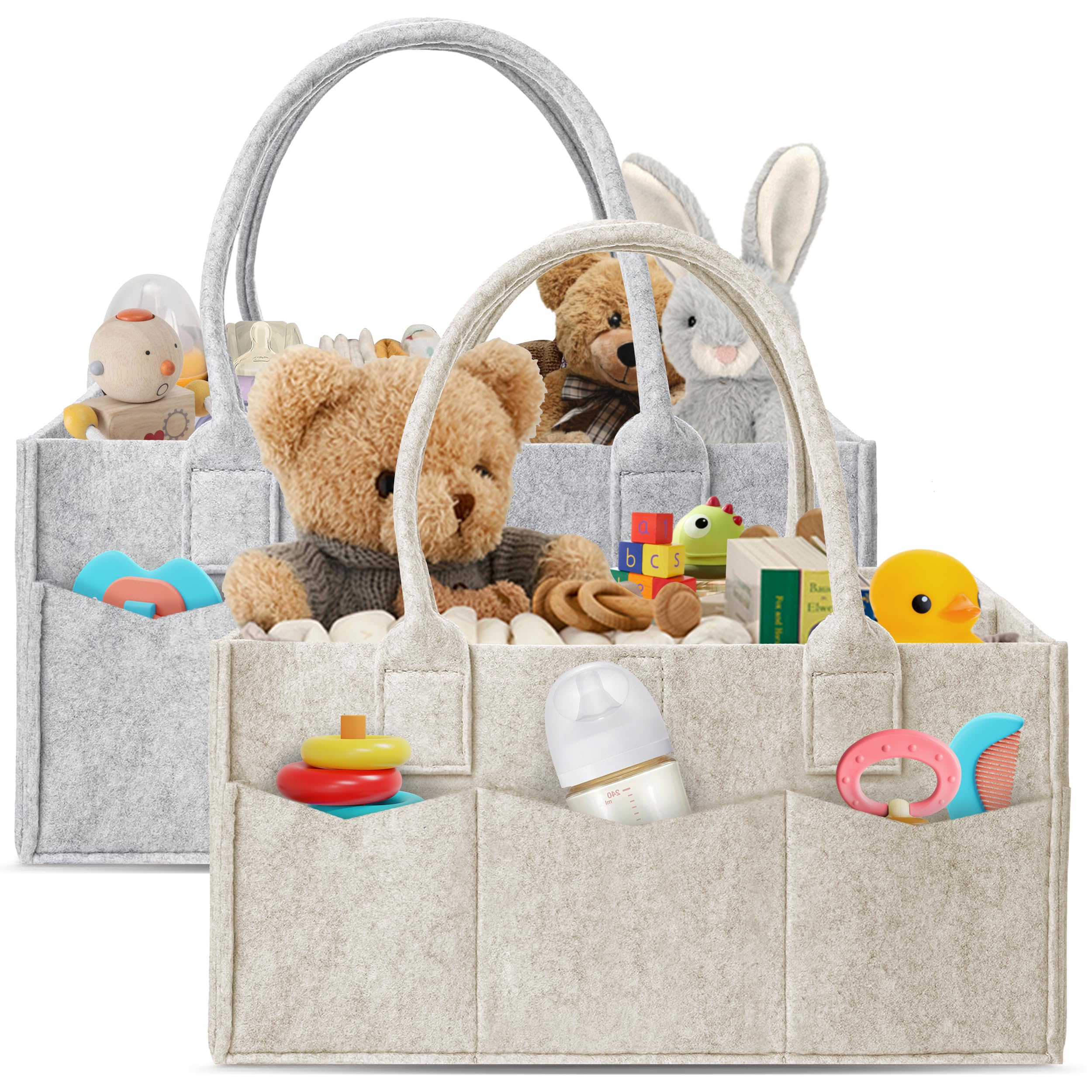 50% Off HIPHOP PANDA 2-Pack Diaper Caddy Organizer - Image 1