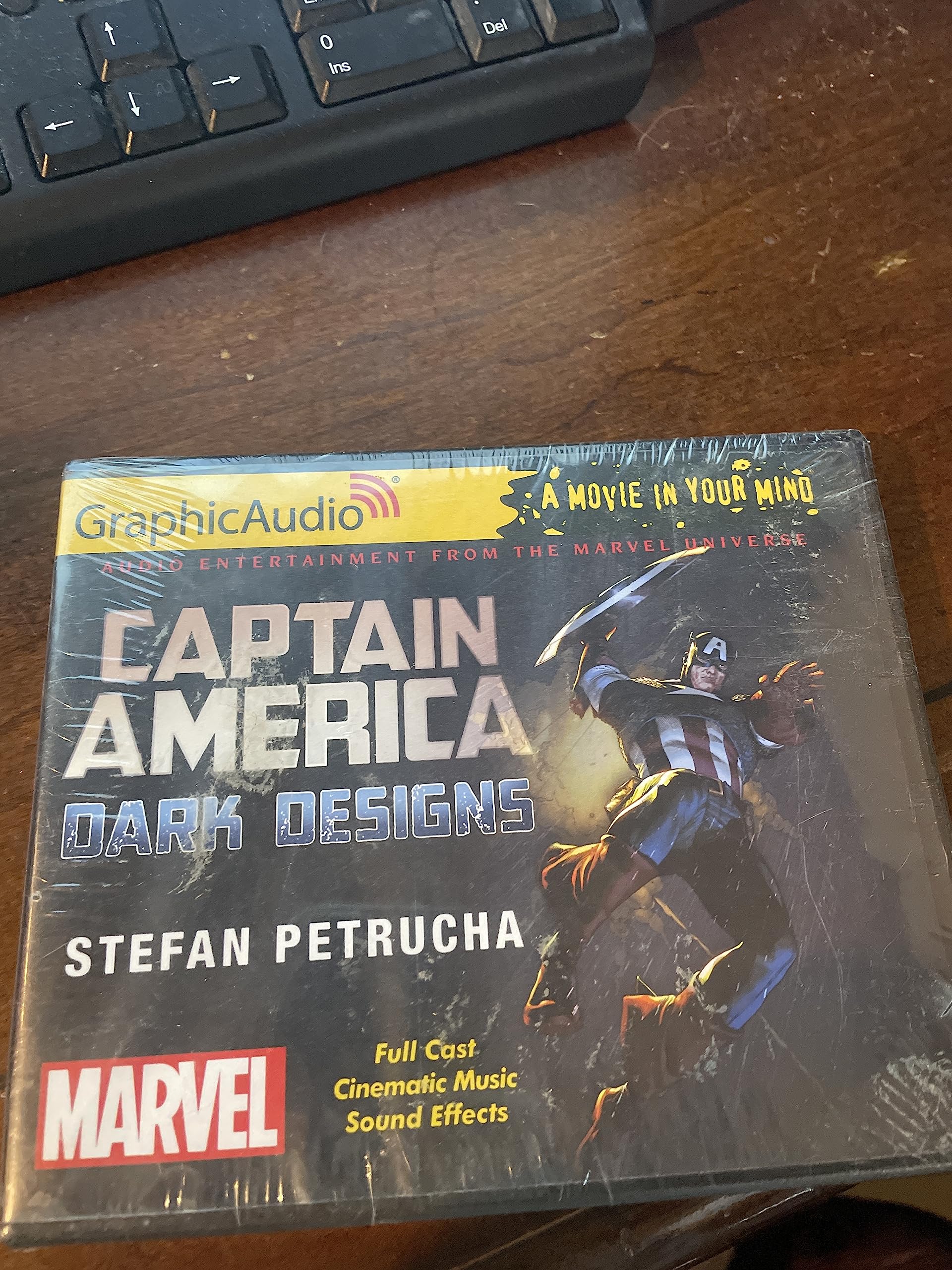 Captain America : Dark Designs by Stefan Petrucha (2016, CD)(Audio Book)(CD)