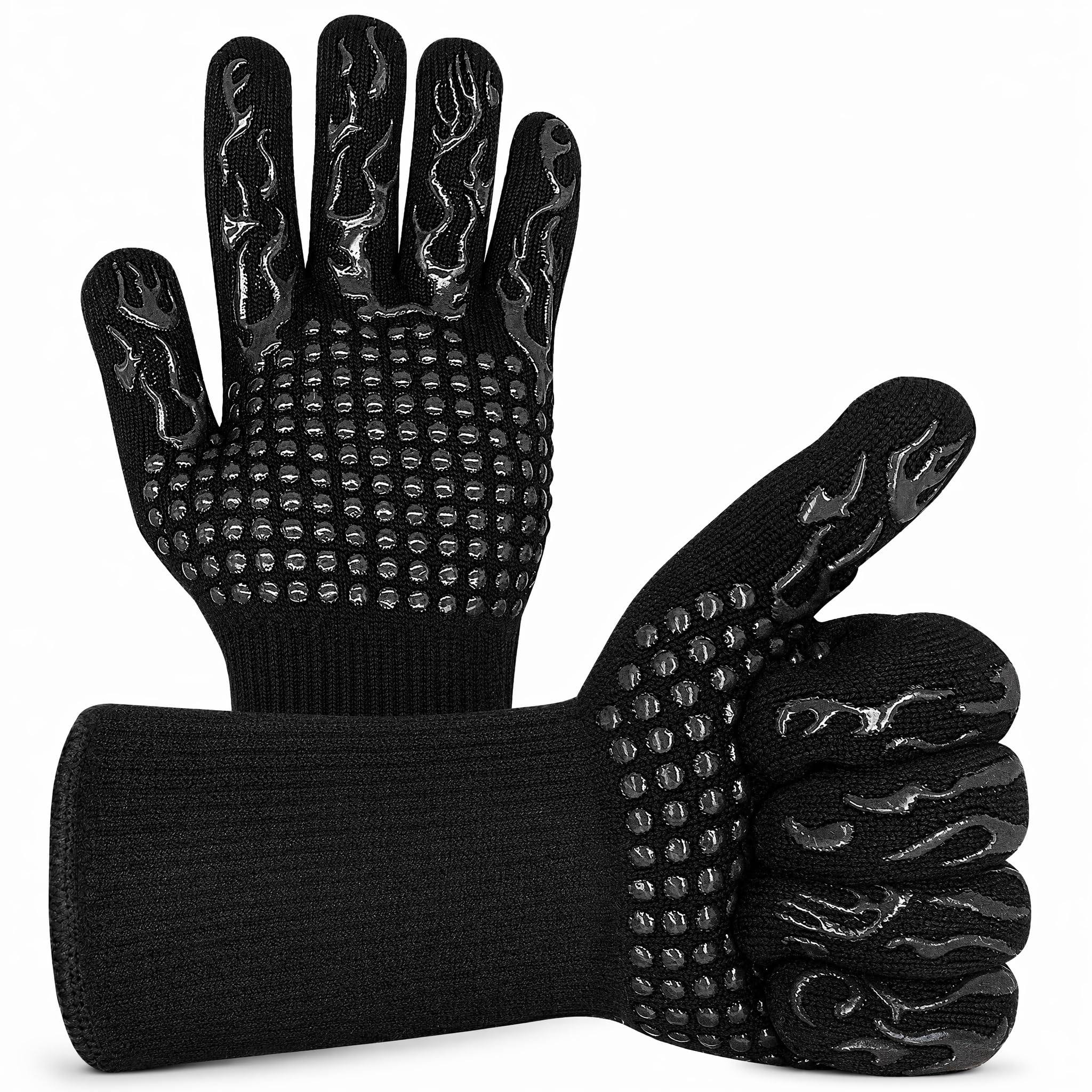 Elovara BBQ Gloves,Heat Resistant OvenοΌ for Barbecue,Baking,Cooking,Welding
