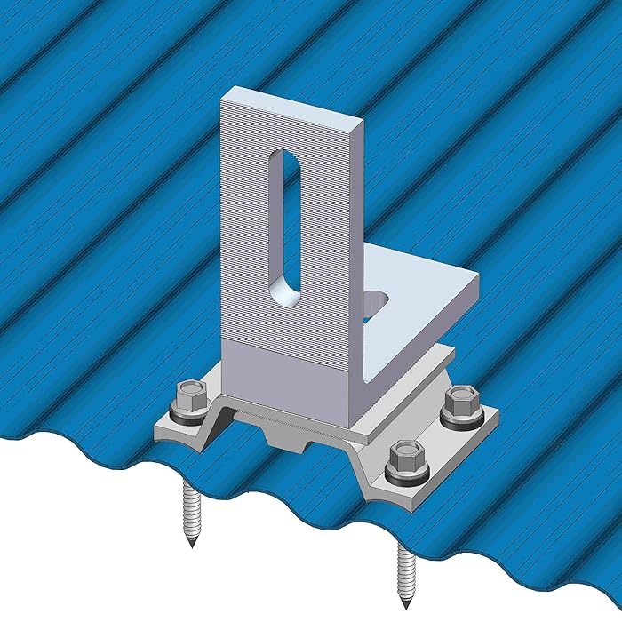Buy MageBracket CL with L Bracket Corrugated Metal Roof Mounting