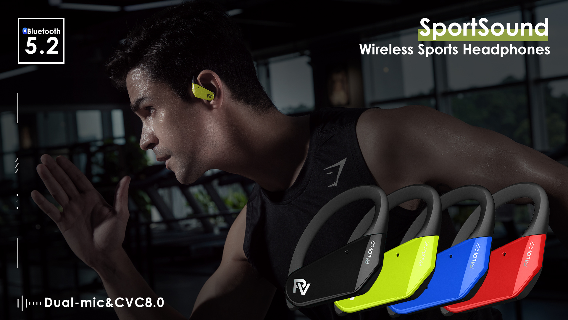 Amazon.com: PALOVUE Wireless Earbuds Bluetooth 5.2 Headphones