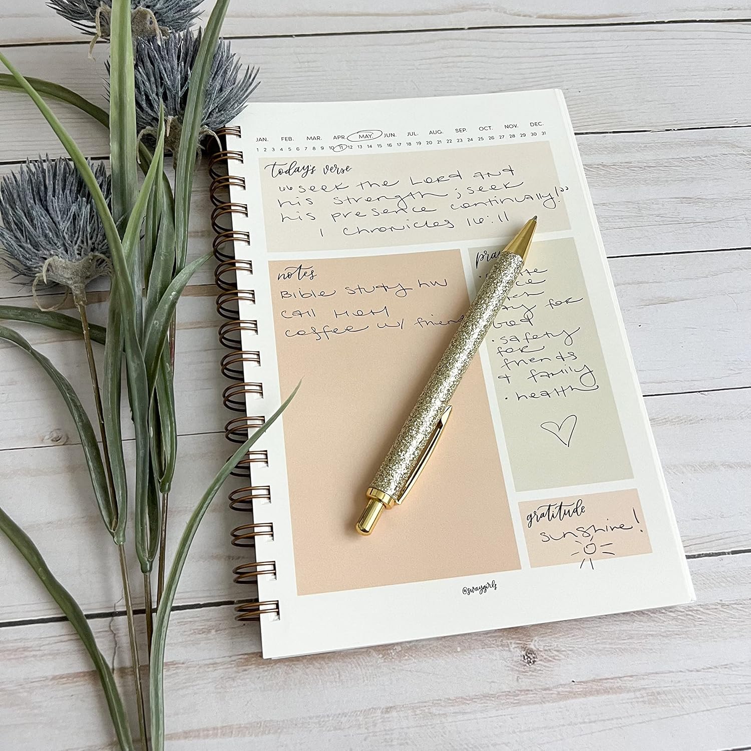 Swaygirls Bible study notebook | Prayer journal | Christian spiral notebook | Bible journal | Faith notebooks | Soft cover wire notebooks & journals