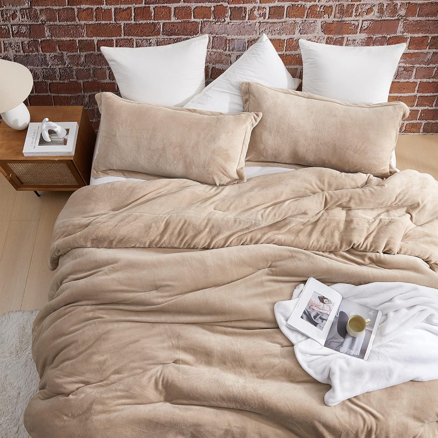 Byourbed Git Cozy - Coma Inducer® Oversized Queen Comforter Set - Warm Taupe