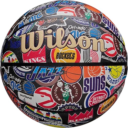 Wilson NBA All Team Synthetic Leather Rubber 73 Indoor Outdoor Basketball