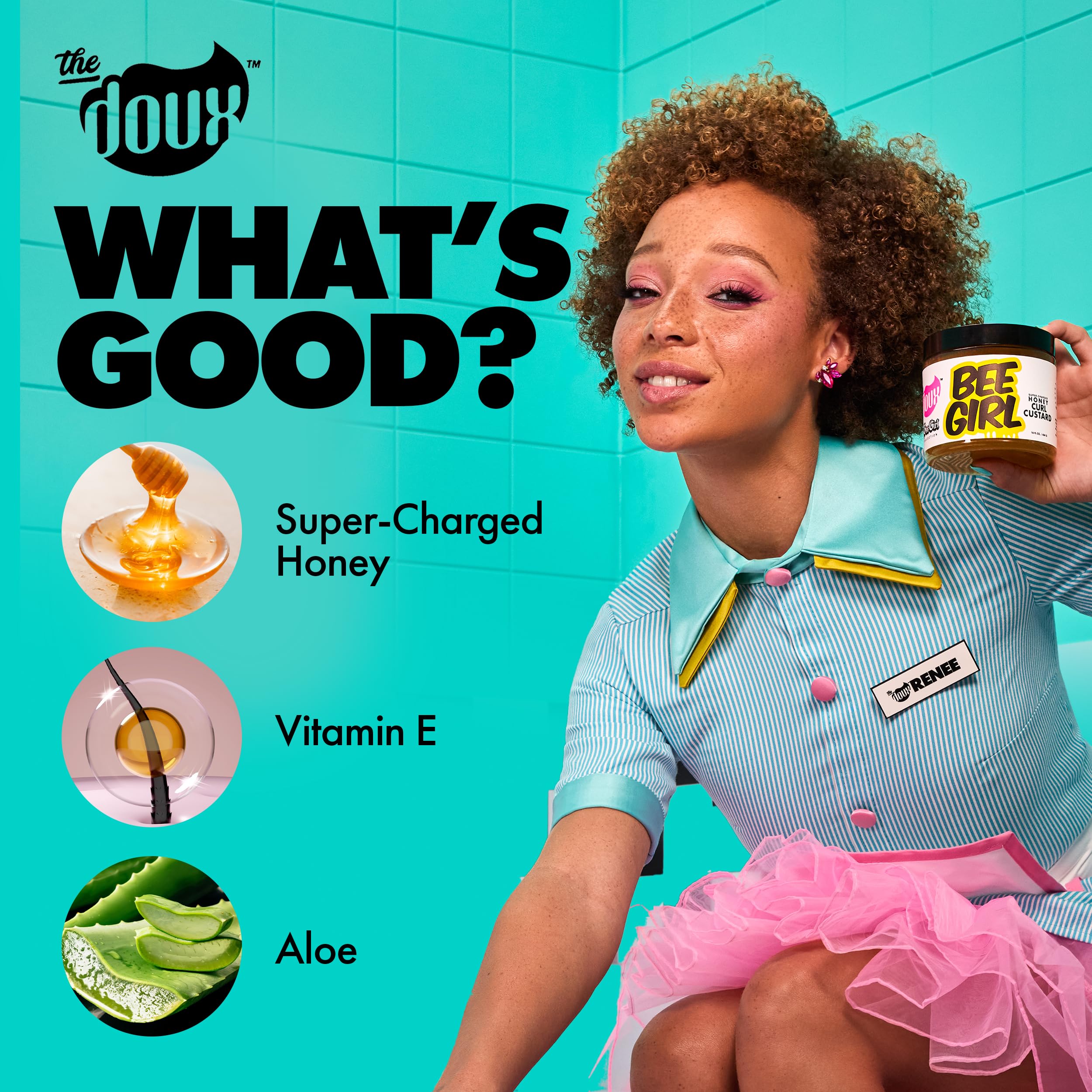 The Doux Bee Girl Honey Curl Custard 454g