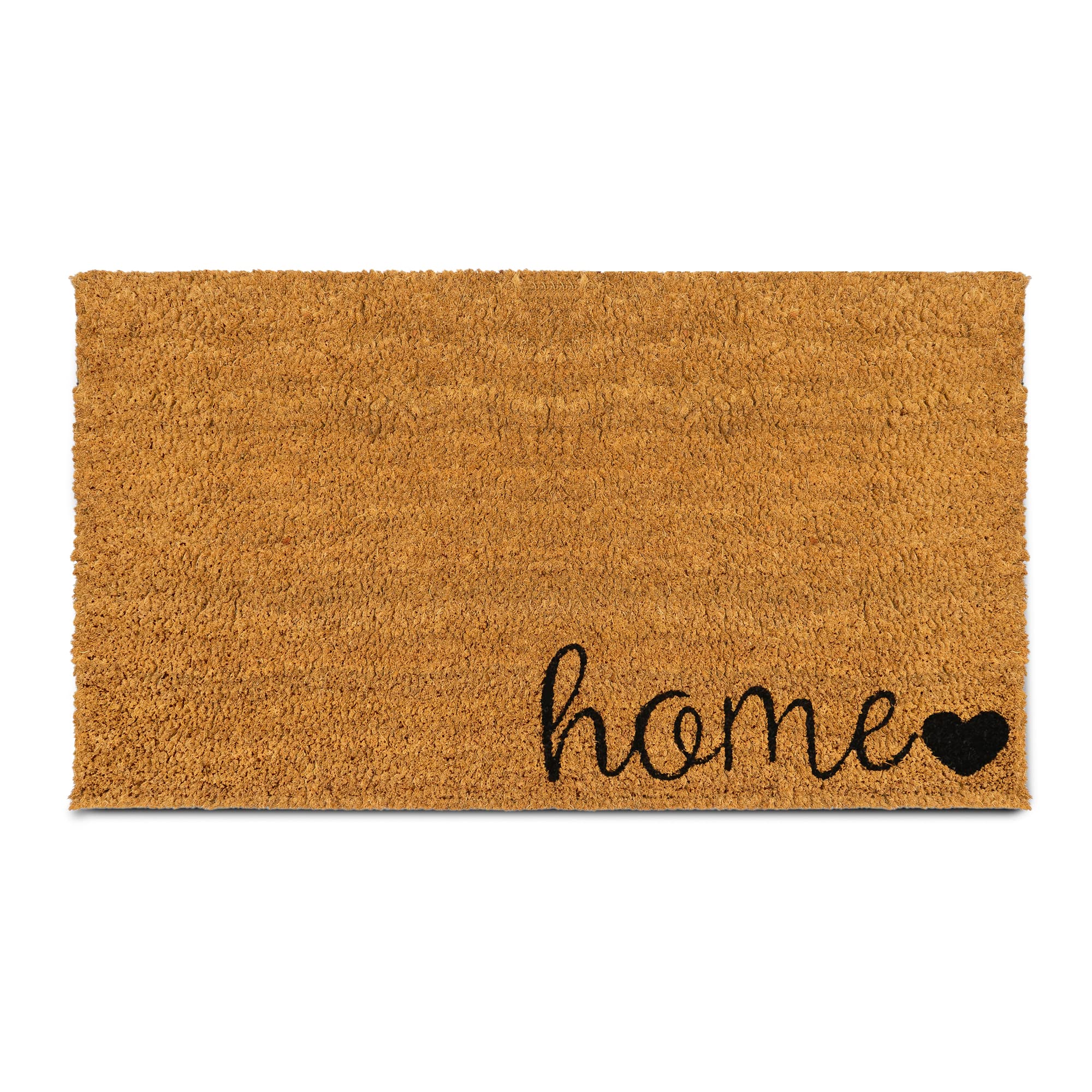 PLUS Haven Coconut Coir Home Entrance Door Mat – 17.5" x 30" | Home Sweet Home Heavy-Duty Doormat for Indoor & Outdoor Use | Durable & Eco-Friendly