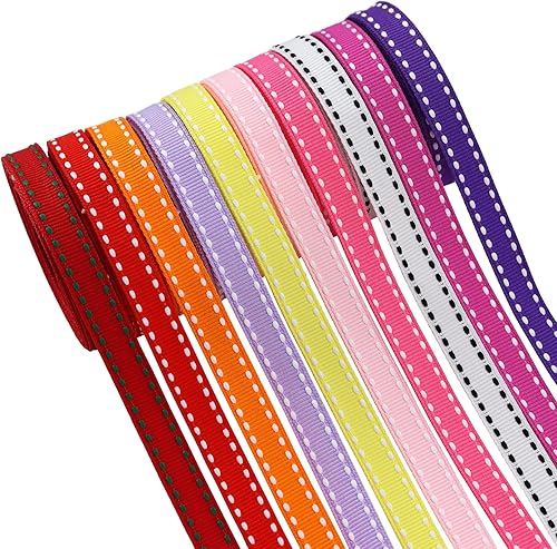 Miniatura 3 de BAORJCT Cintas blancas de grogrén de punto de salto de 38 pulgadas, perfectas para envolver regalos, manualidades, fiestas, bodas, cumpleaños,