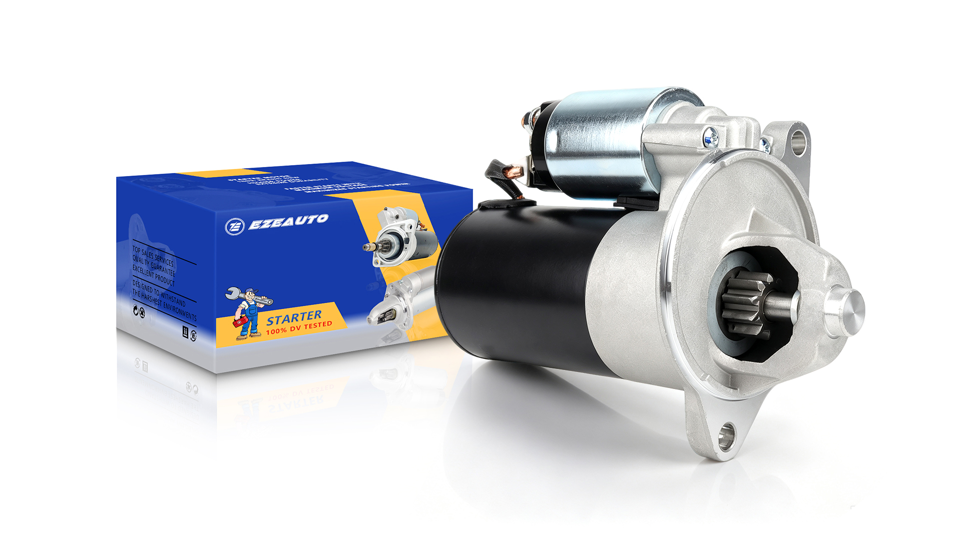 Image of Ezexpreze 3268 Starter (Automatic Transmission) for Ford E150 E250 E350 Econoline F150 F250 F350 1992-1996 4.9L 5L 5.8L, 94-04 for Mustang 3.8, 90 91 92 for Lincoln Mark VII 5, 89-97 for Cougar 3.8L