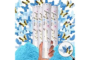 Gender Poppers Confetti Blast: Blue Butterfly Surprise