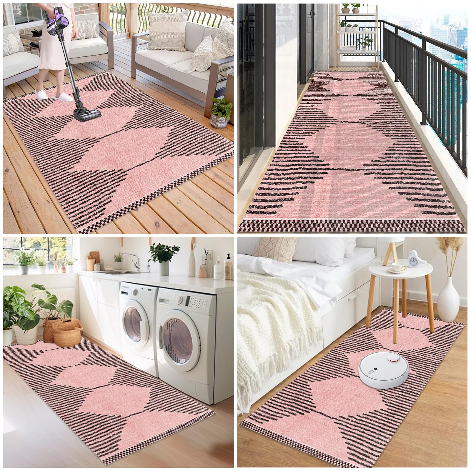 Tappeto Passatoia Corridoio Lungo Antiscivolo Tappetino Cucina Lavabile