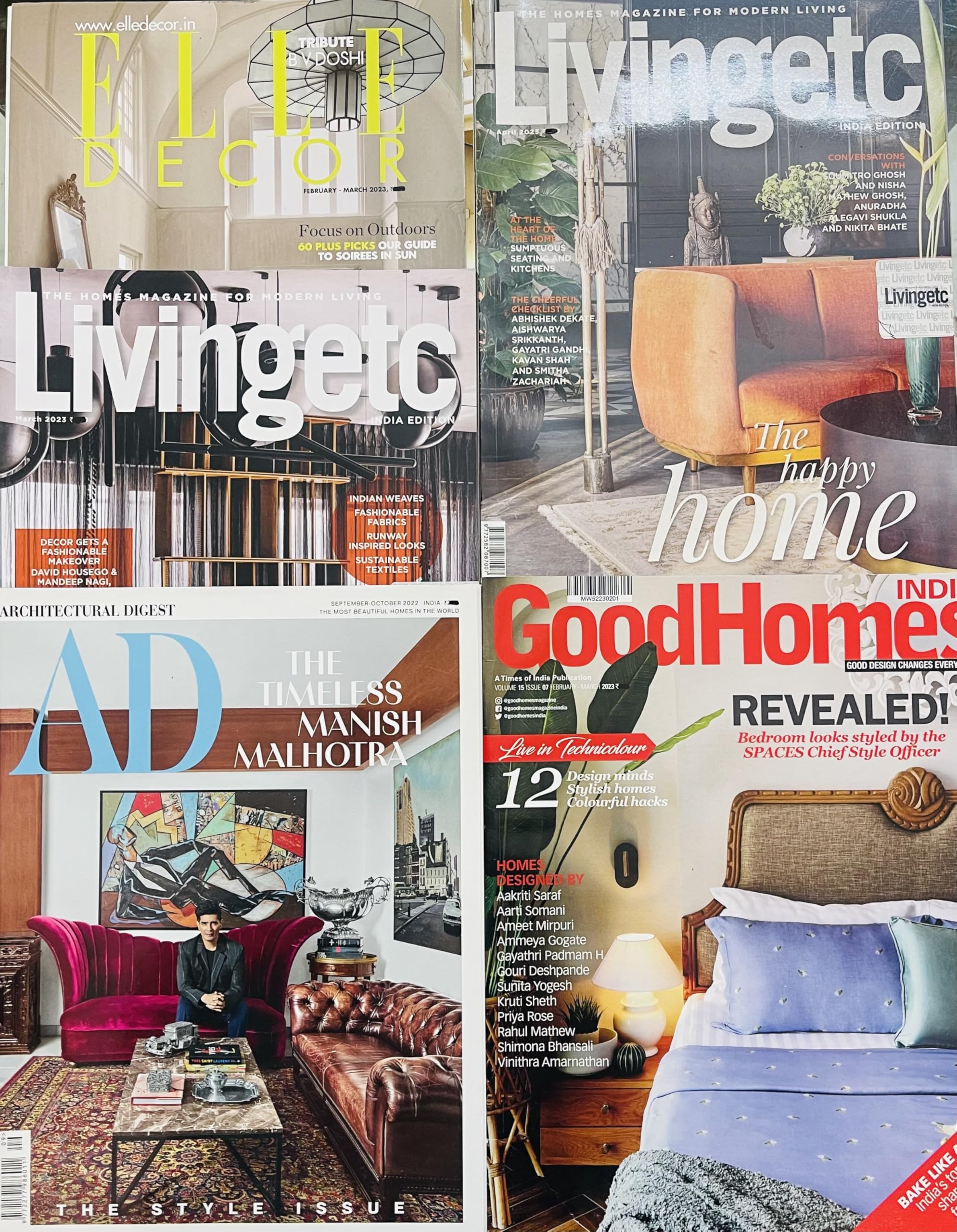 Home Designs and Interior English Magazines Collection of 5 Living Etc Good Homes Ideal Homes Elle Decor Architectural Digest All 2021 Edition Magazine