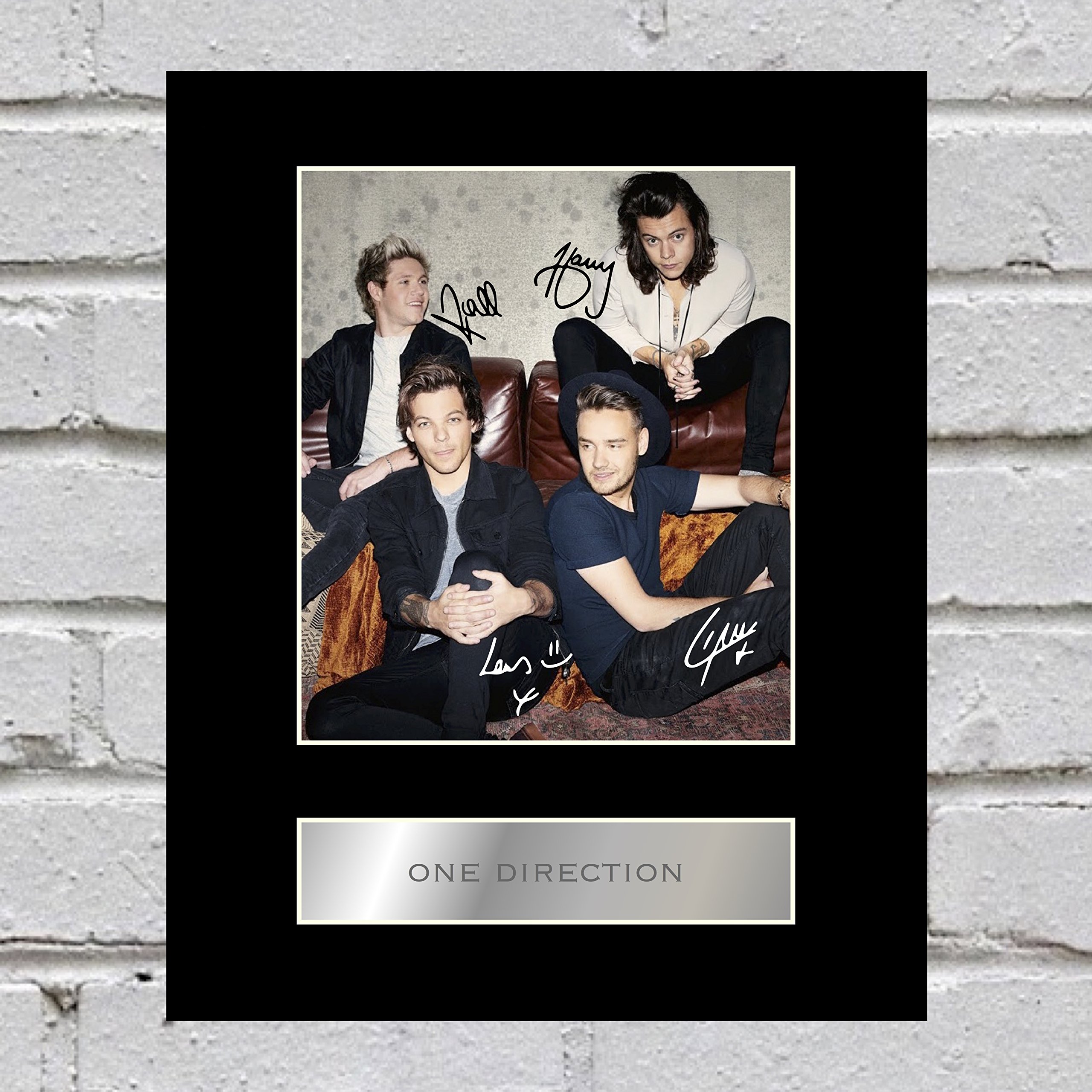 Iconic pics One Direction Digitally Signed Mounted Photo Display