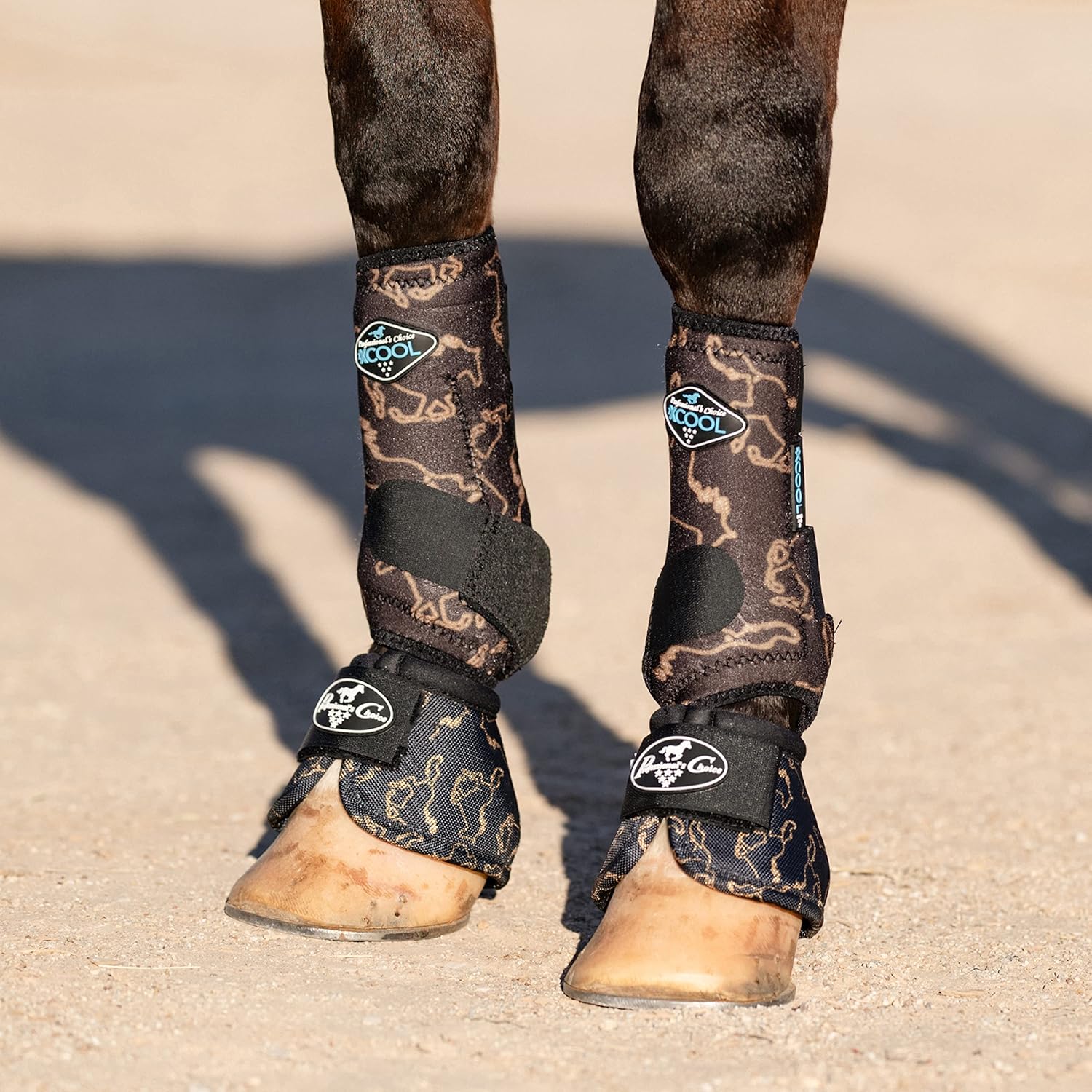 Professional's Choice Ballistic Overreach Bell Boots for Horses | Superb Protection, Durability & Comfort | Quick Wrap Hook & Loop | Sold in Pairs | Medium PC Horse