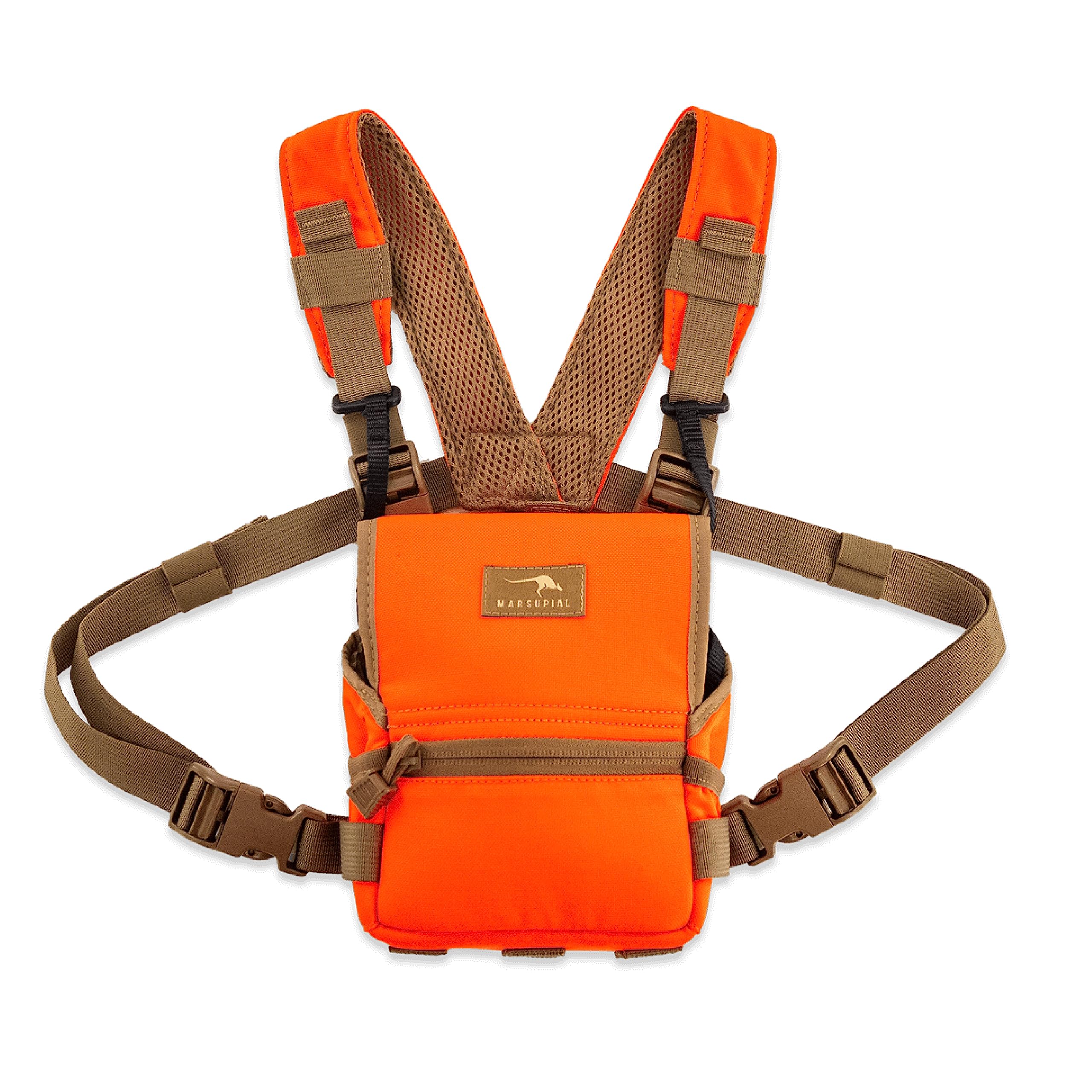 Marsupial Gear Binocular Pack with Standard Harness, Blaze, Medium