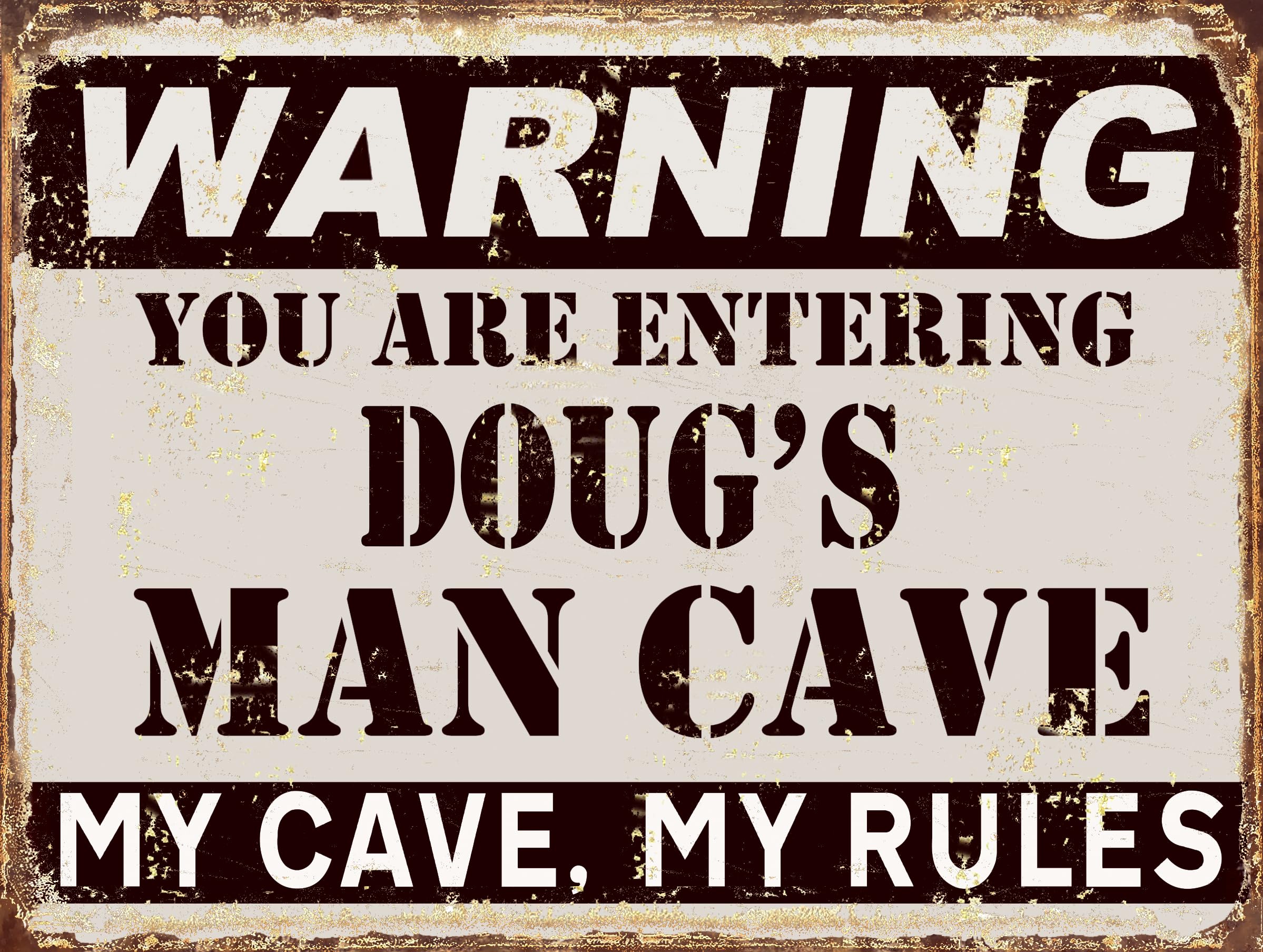 Man Cave metal retro sign (Doug's)