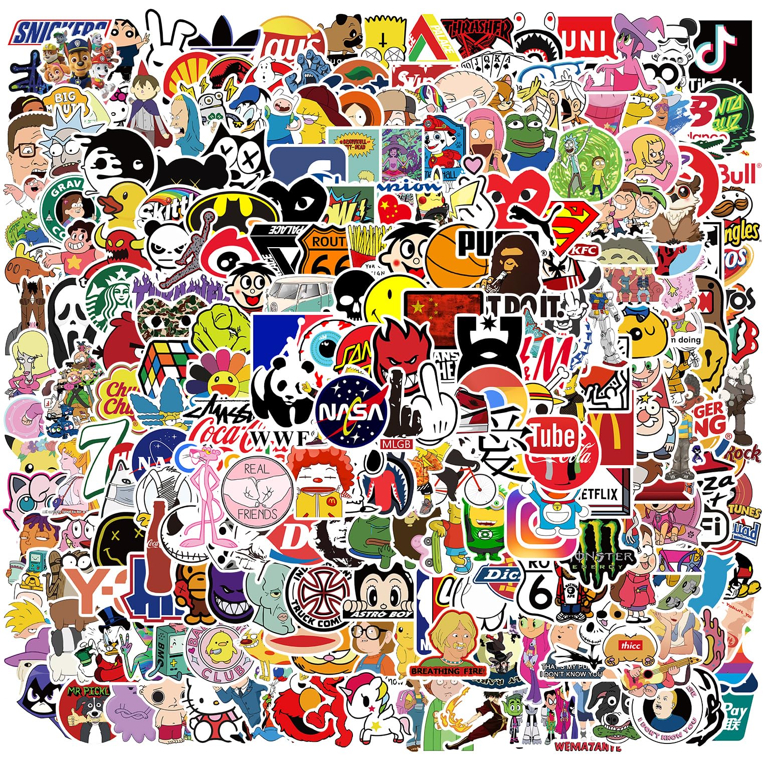 Amazon.co.jp: 300枚 ステッカーセット おしゃれ Cool Brand Stickers 
