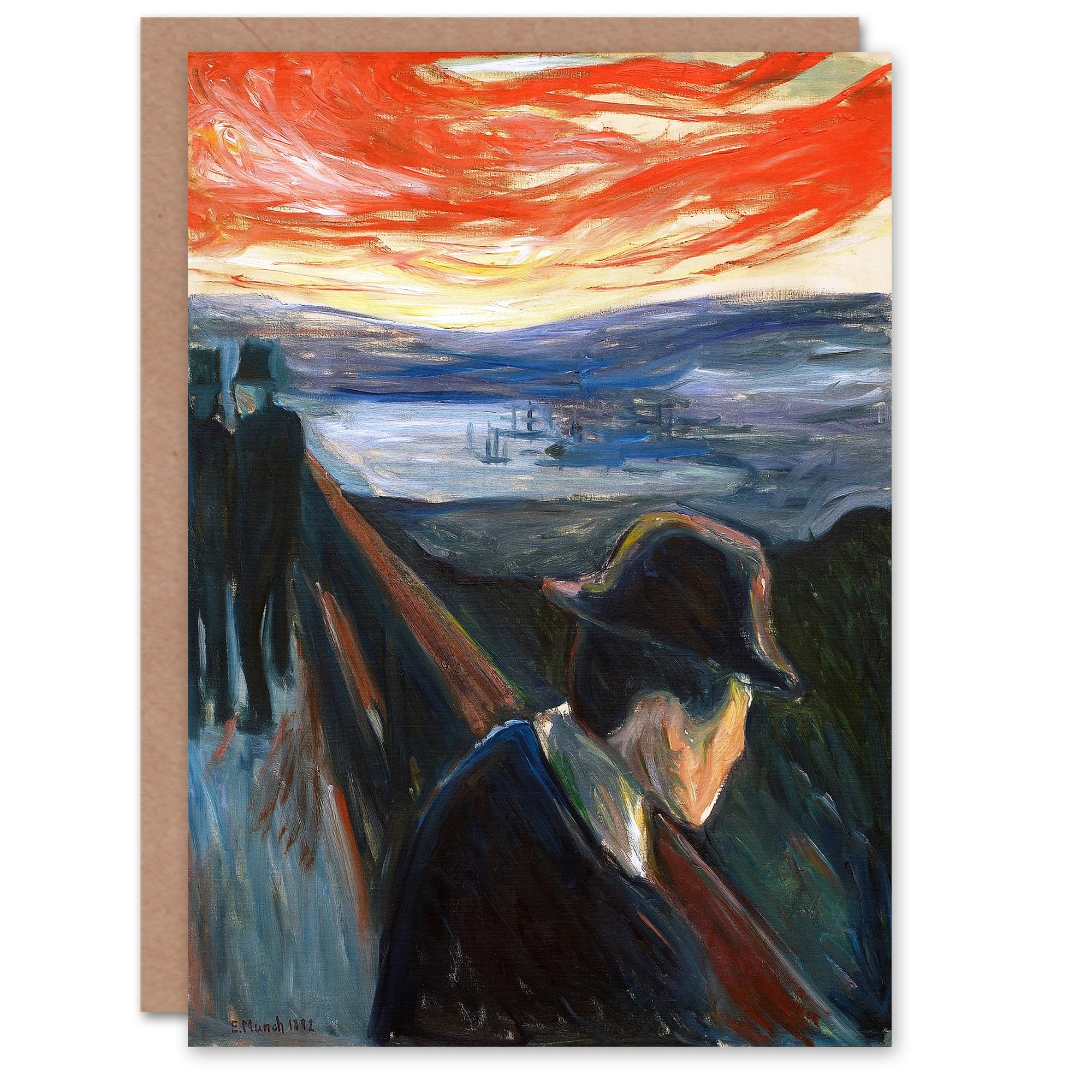 Artery8 Edvard Munch Art Card Despair Expressionist Painting
