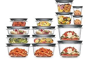 Rubbermaid Premium Snap Bases 28-Piece Clear/Gray Food Storage Containers