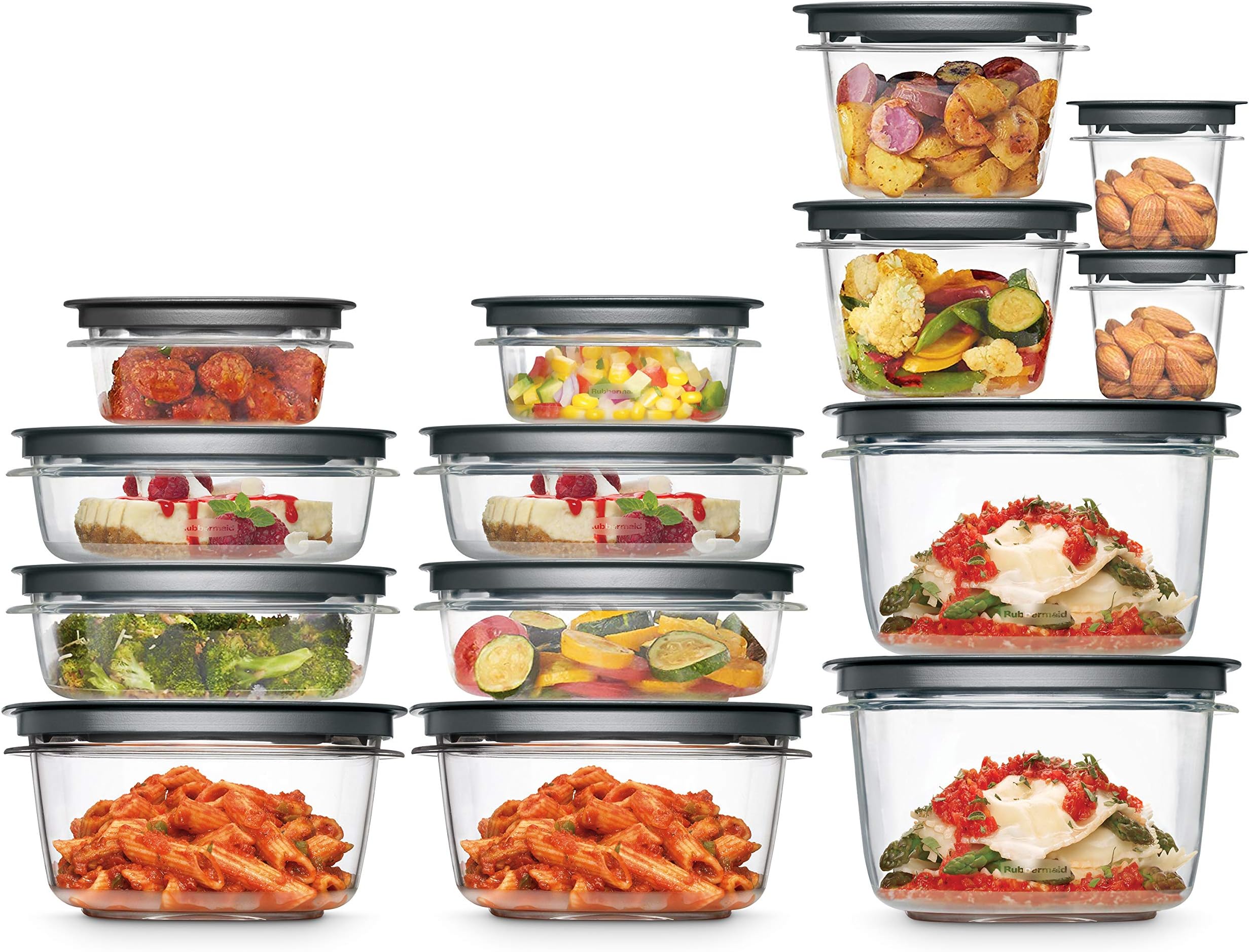 Rubbermaid 2108373 Meal Prep Premier Food Storage Container 28-Piece 2108373