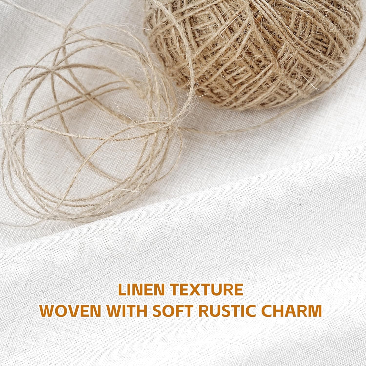 White and Black Scalloped Edge Shower Curtain Linen Textured with 12 Metal Hooks Cute Chic Heavy Duty Washable Waterproof Neutral Thick Shower Curtain Sets for Hotel Bathroom 72x72 inches