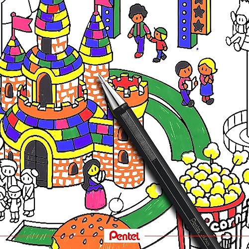 Miniatura 13 de Pentel Mattehop - Cartera con rodillo de gel de 0.039 in, 7 piezas, colores originales