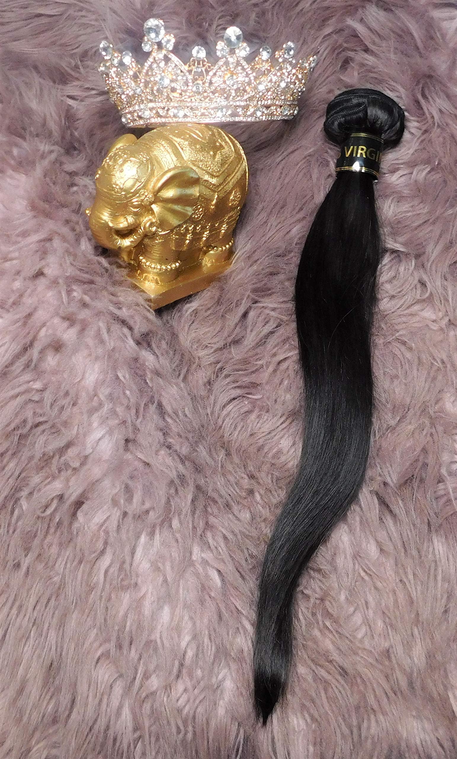 100% Virgin Brazilian Remy Human Hair Extensions - Weave Hair - 16" Straight