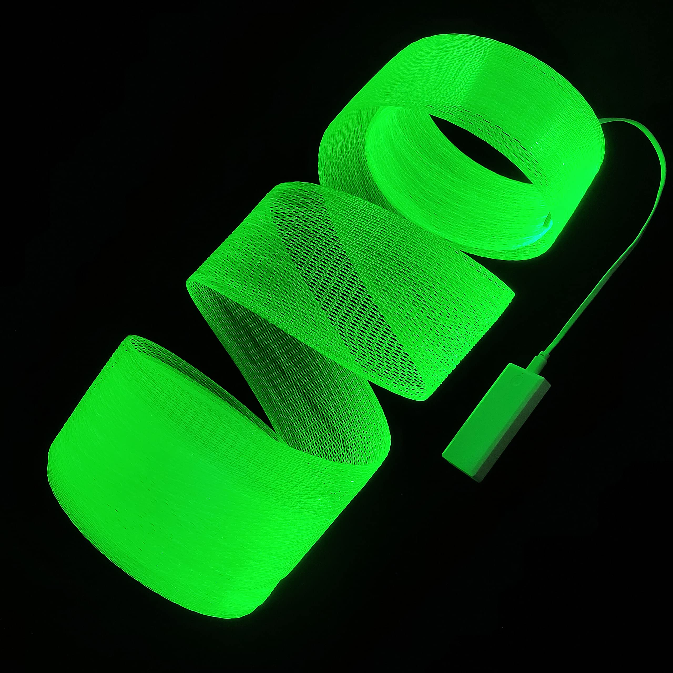 Kits de luces LED de malla de fibra óptica para techo y árboles de Navidad, red de fibra óptica luminosa, lámpara de luz nocturna para decoración de habitación del hogar (3 metros)