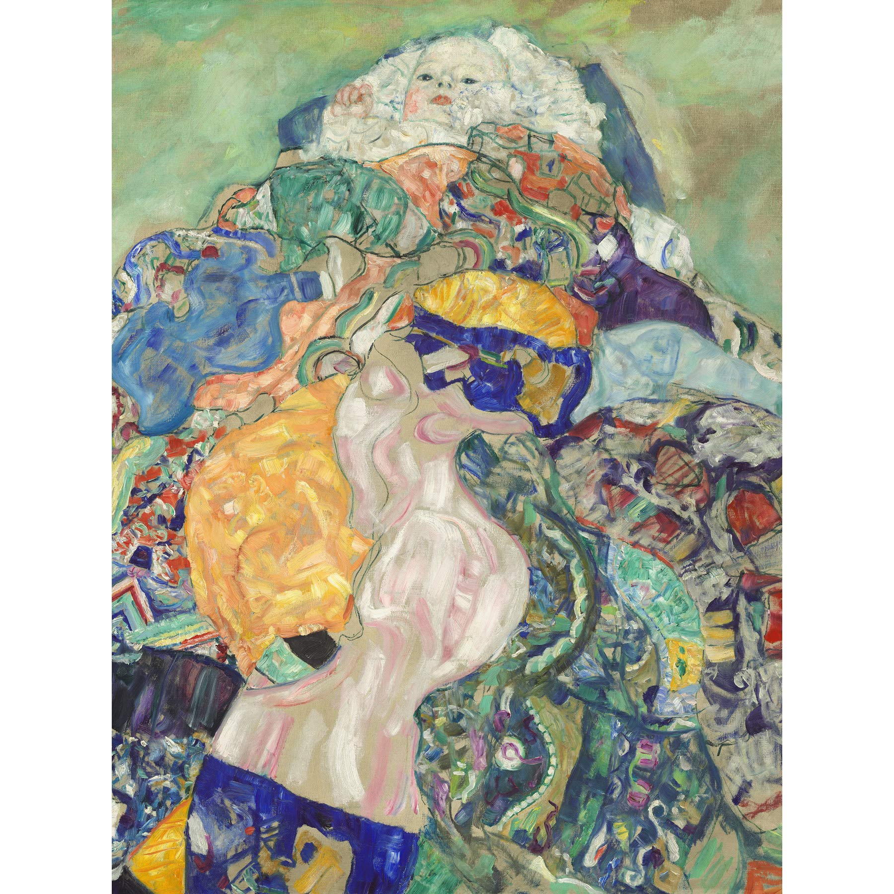 Wee Blue Coo Klimt Baby 1917 Large Wall Art Poster Print Thick Paper 18X24 Inch