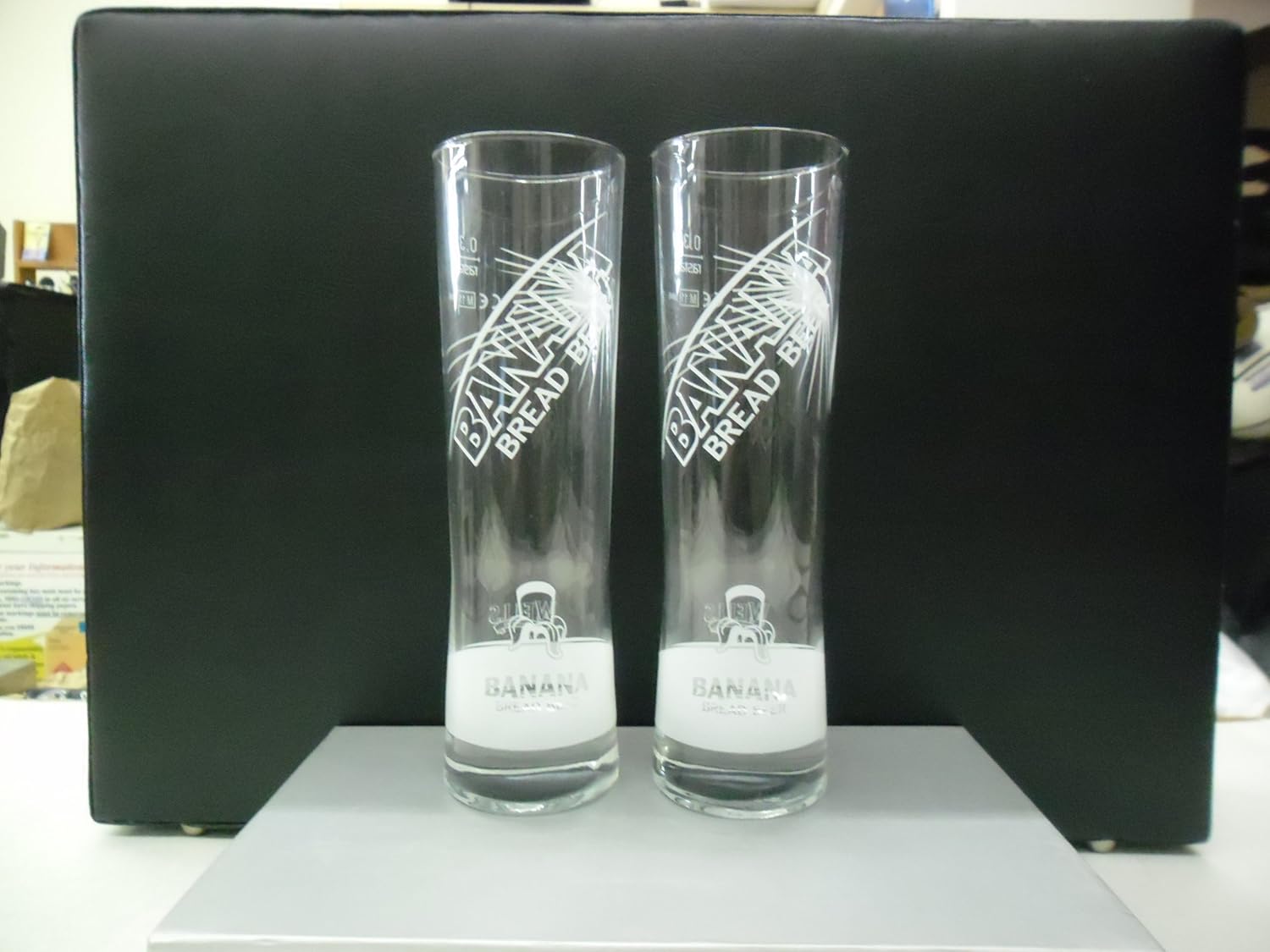 Set of 2 Wells & Youngs Banana Bread English Ale Beer Rastal Glasses