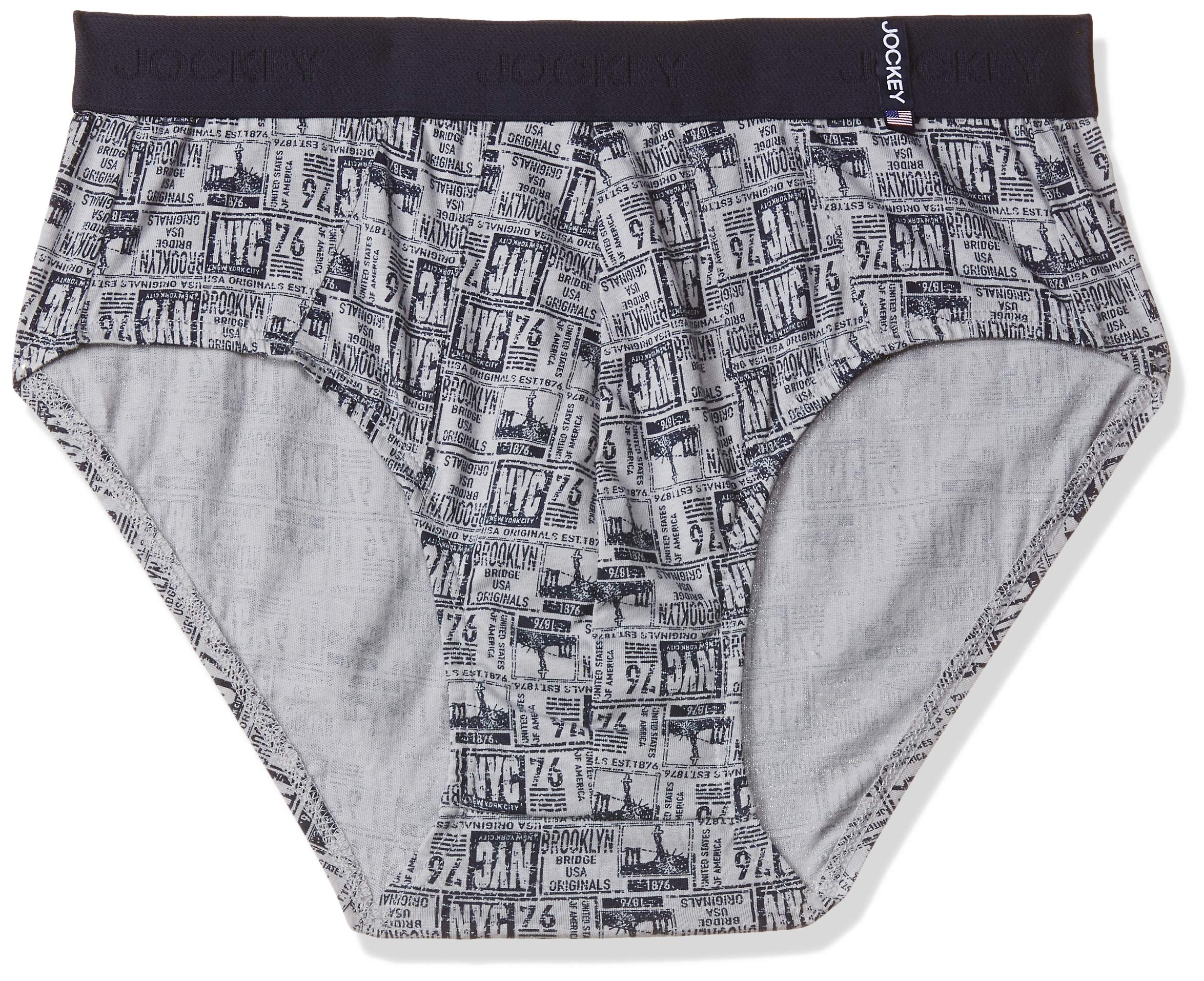 Men's Super Combed Cotton Printed Brief with Ultrasoft and Durable Waistband_US52_Navy Print80_M-image-29