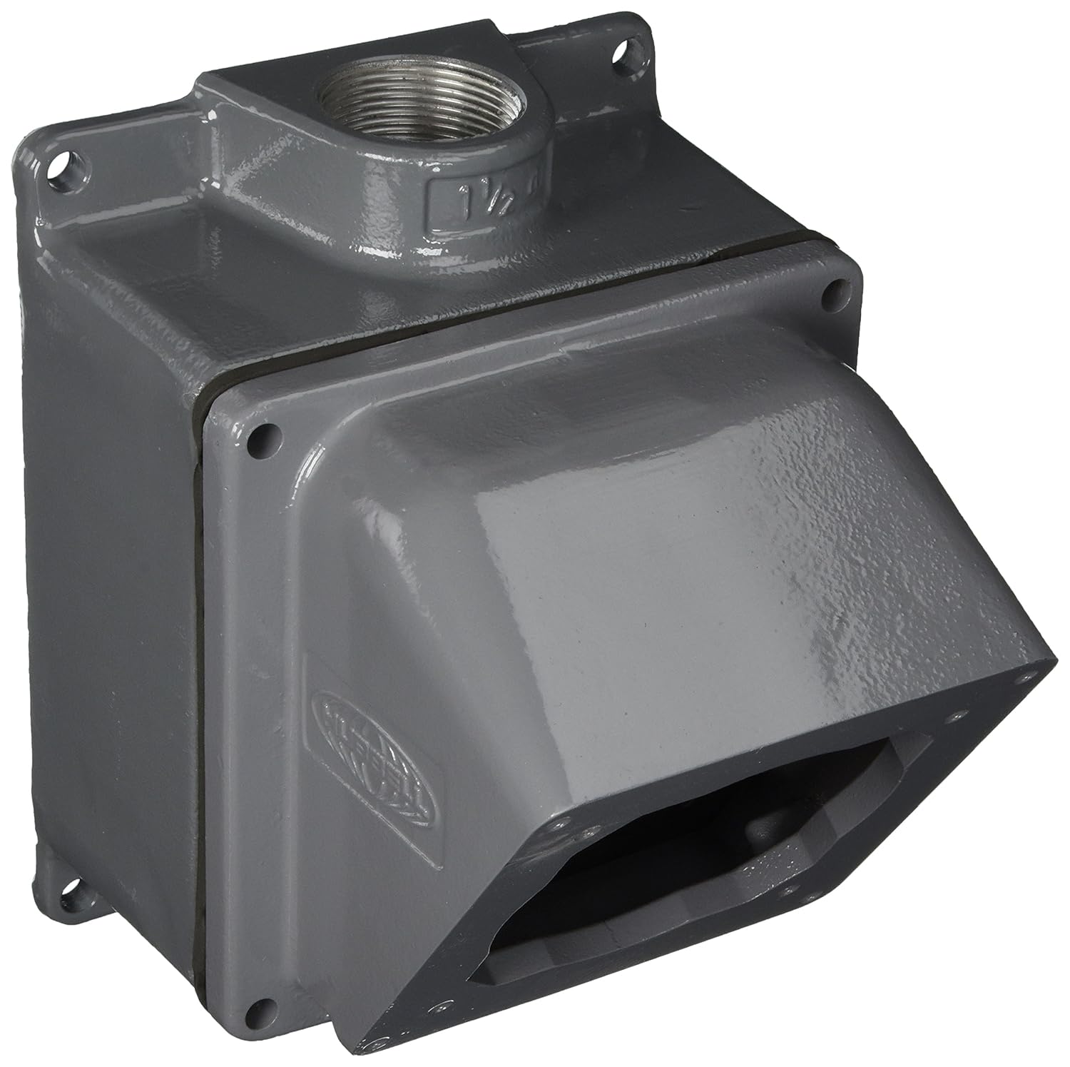 Hubbell HUBFW6010055 Pin and Sleeve Products, IEC, 4 Way Box, 60/100A, 1 1/2", Aluminum