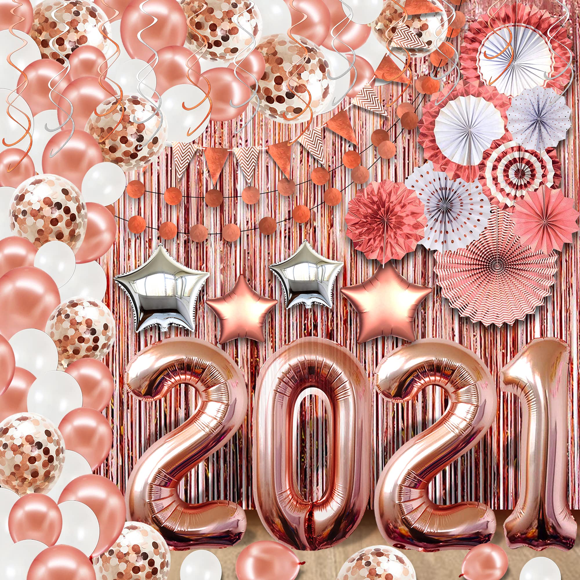 Buy Huge Rose Gold Graduation Balloon Arch Kit Big Pack of 150 Rose