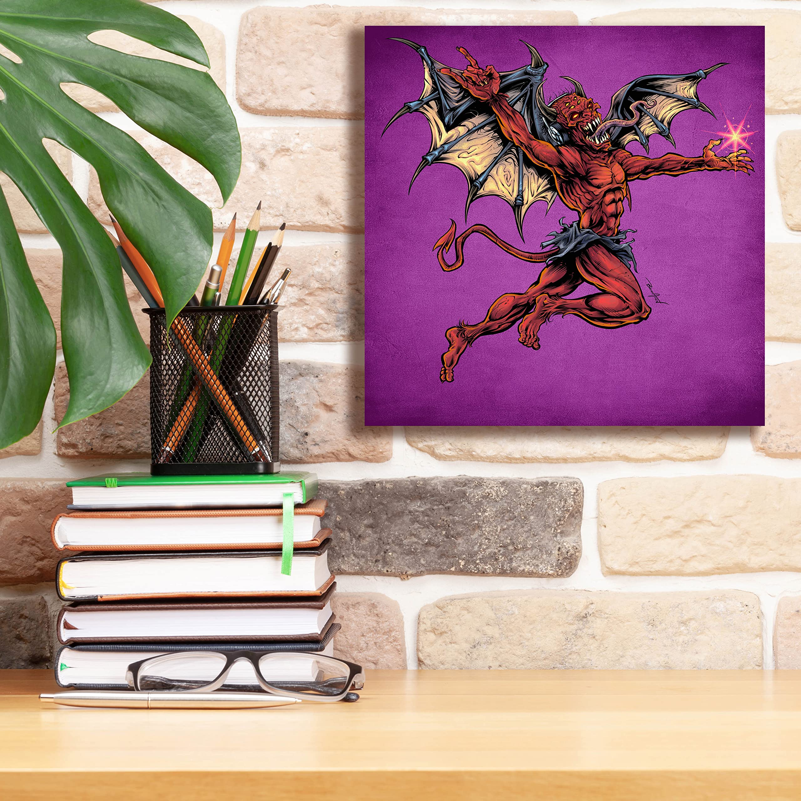 Amazon.com: Epic Graffiti 'Red Devil With Wings' by Flyland