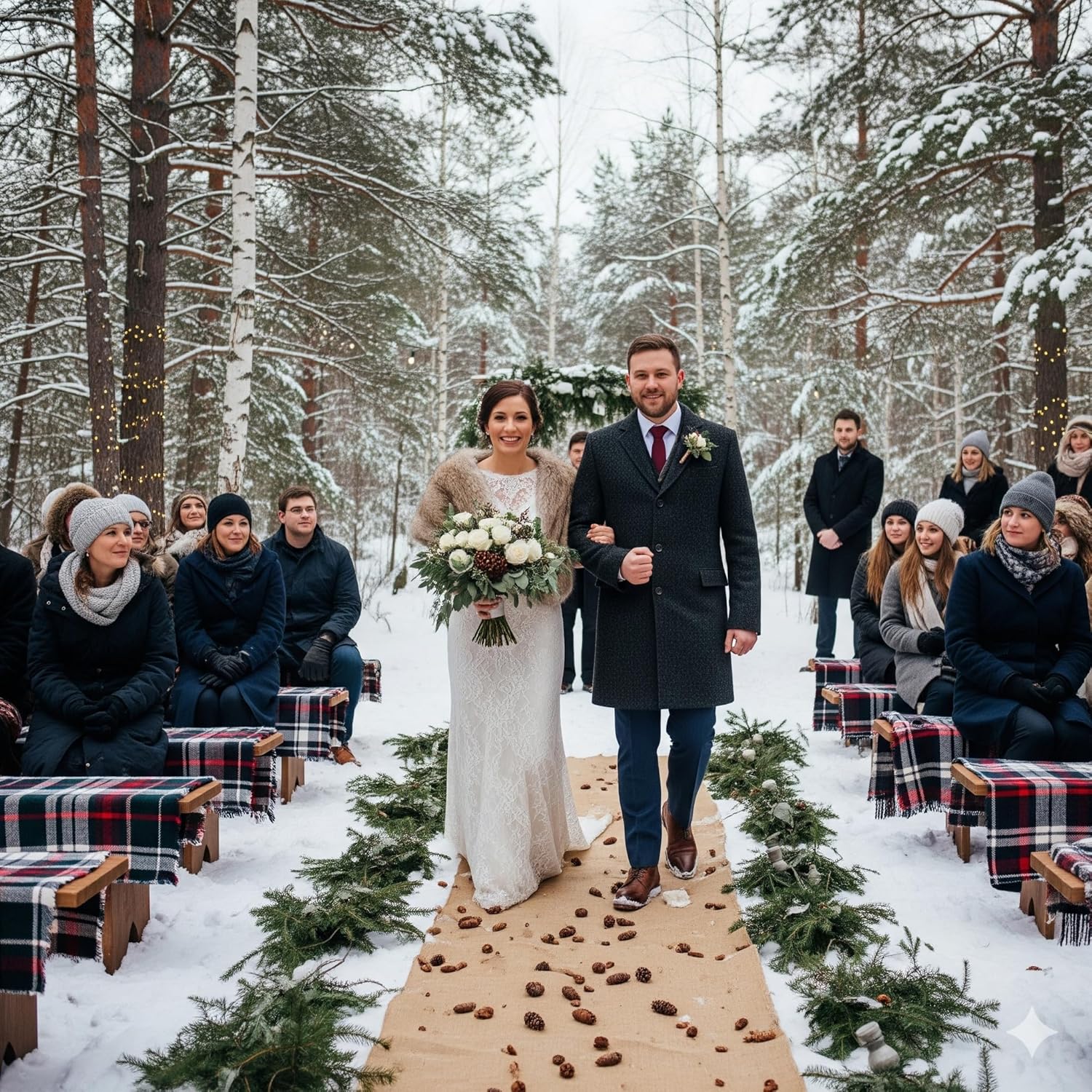 AAYU Premium Burlap Outdoor Wedding Aisle Runner with 5" Wide Ivory Lace Attached Edges, 40 Inch Wide 100 feet Long (40 Inch X 100 Feet)