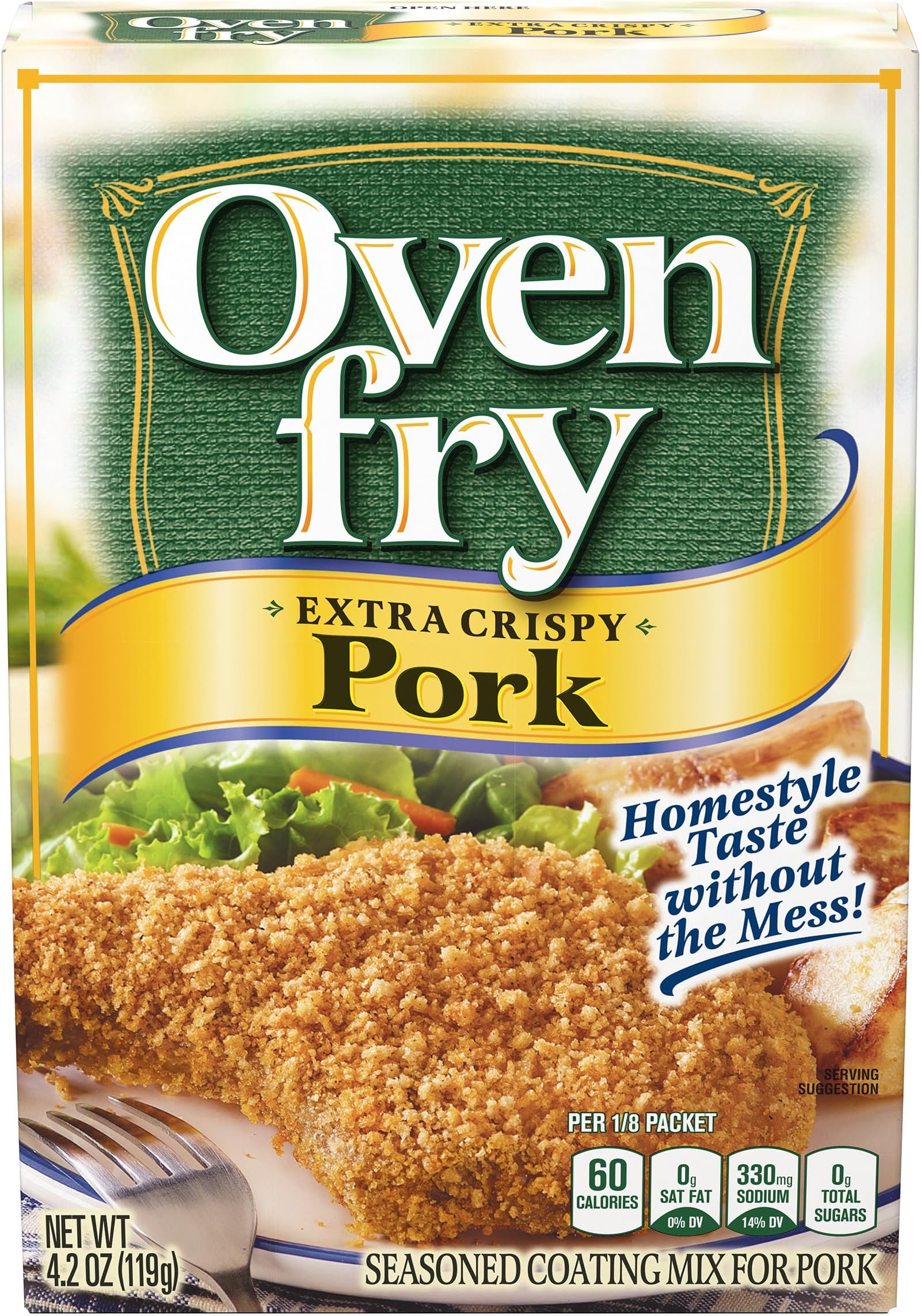 Shake 'N Bake Extra Crispy Pork Seasoned Coating Mix (4.2 oz Box)